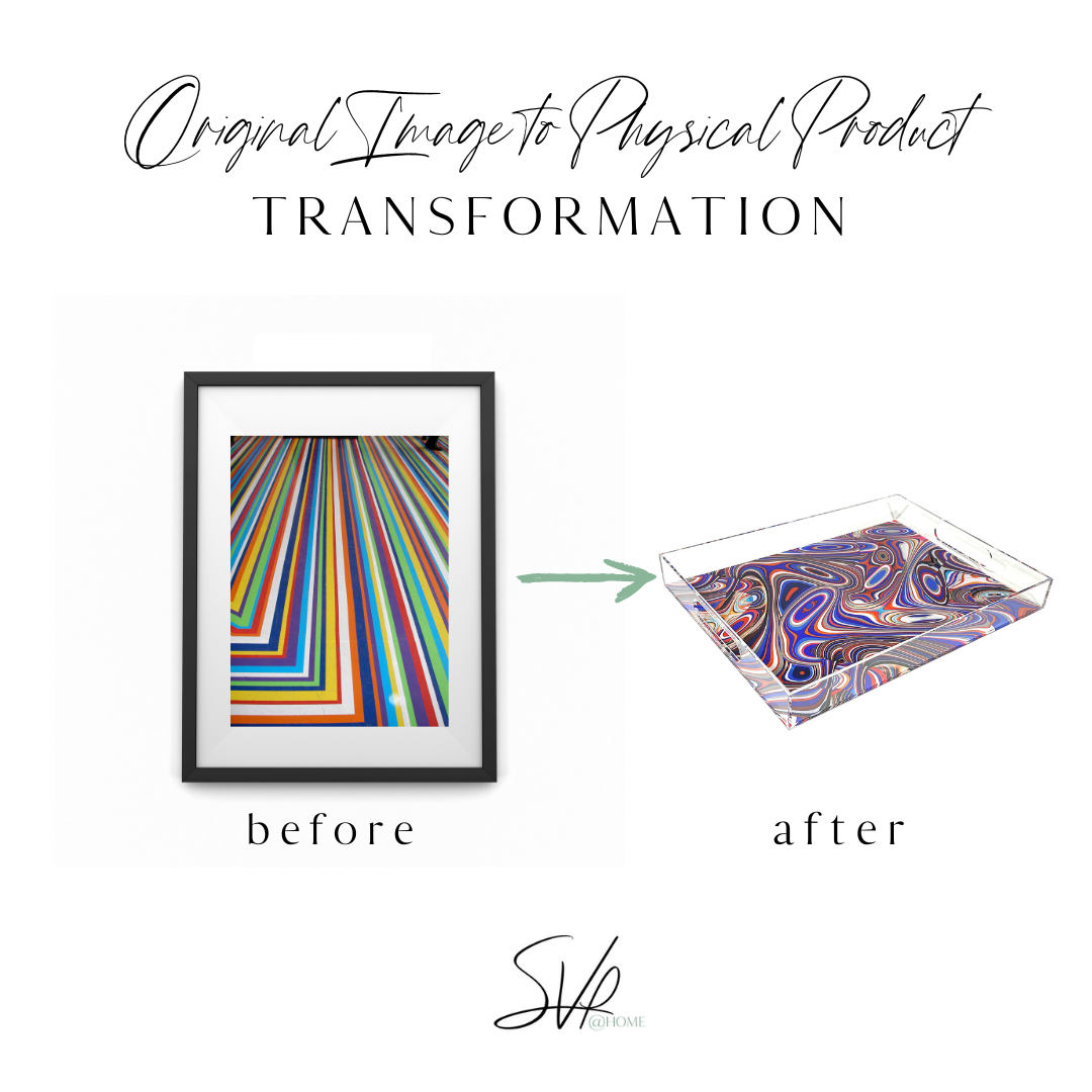 Colorful Carpet Acrylic Tray