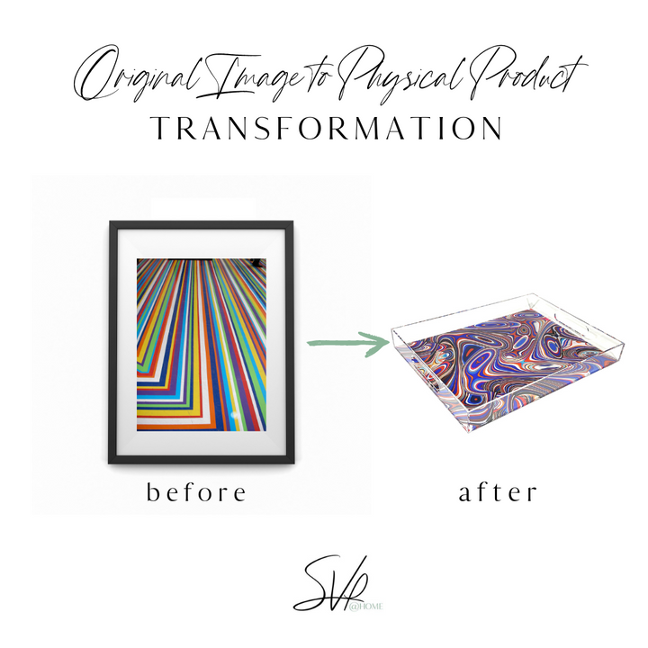 Colorful Carpet Acrylic Tray