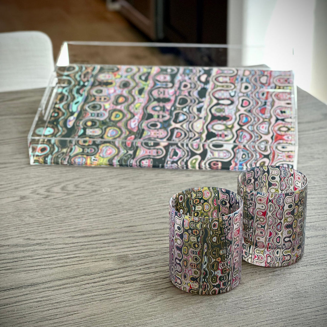 Graffiti Love Acrylic Tray