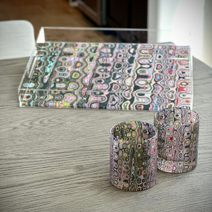 Graffiti Love Acrylic Tray