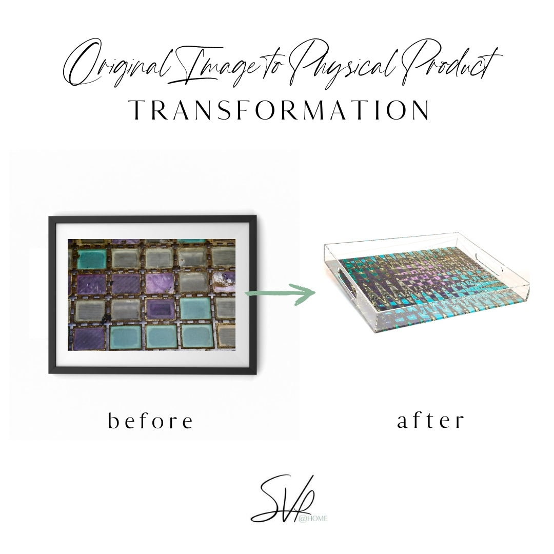 Glass Tile Flooring Acrylic Tray