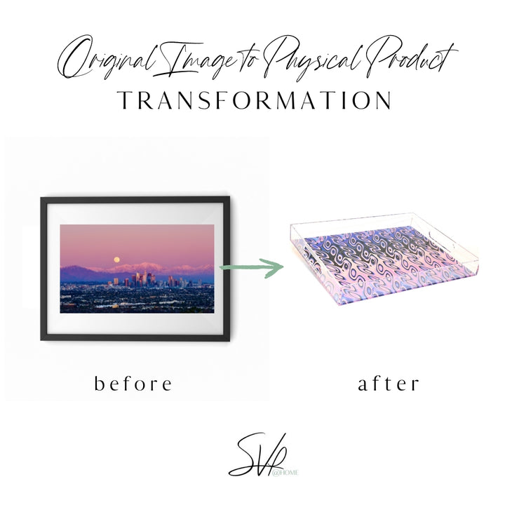 Downtown Full Moon Acrylic Tray