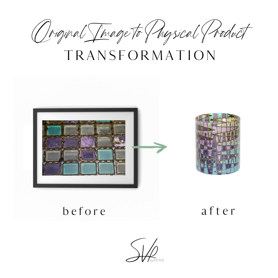 Glass Tile Flooring Whiskey Glass Set