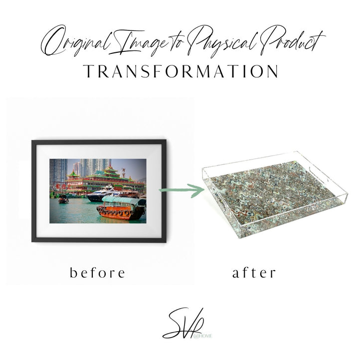 Hong Kong Boats Acrylic Tray