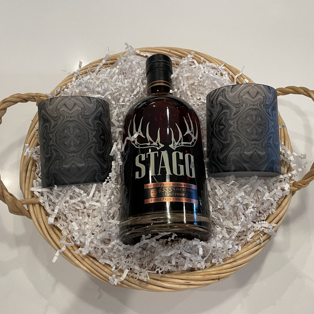 Grand Tetons Barn Whiskey Glass