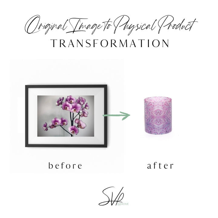 Single Orchid Whiskey Glass Set