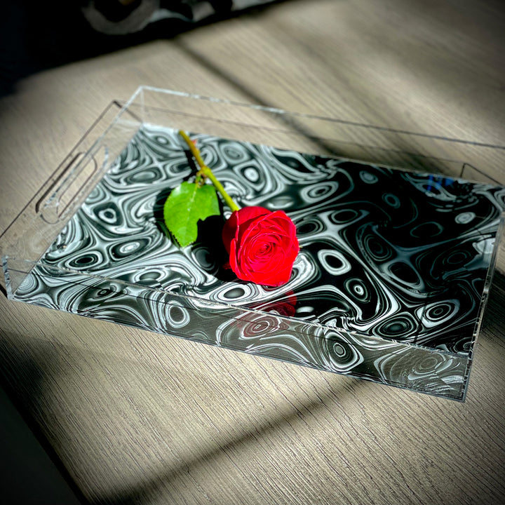 Grand Tetons Barn Acrylic Tray