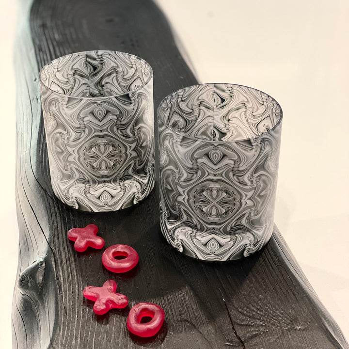 Grand Tetons Barn Whiskey Glass