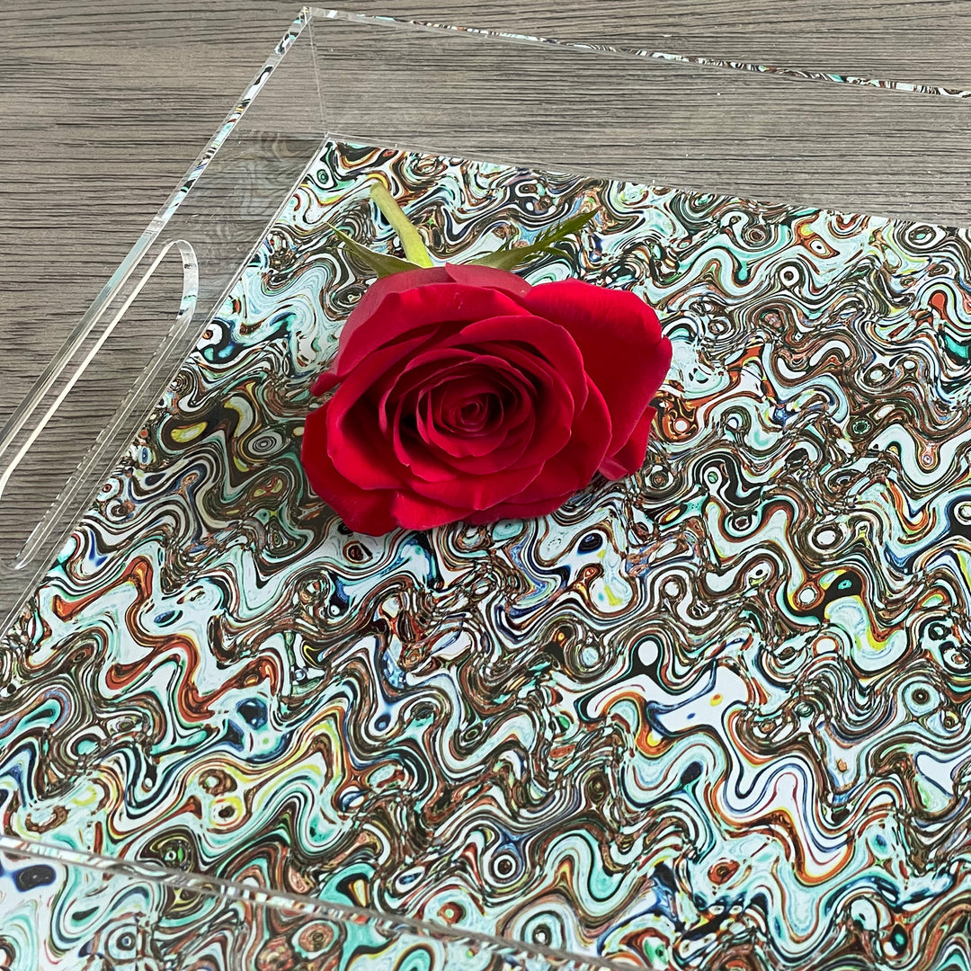 Hong Kong Boats Acrylic Tray