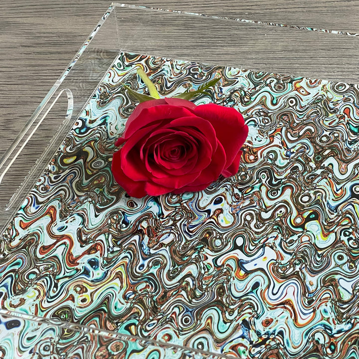 Hong Kong Boats Acrylic Tray