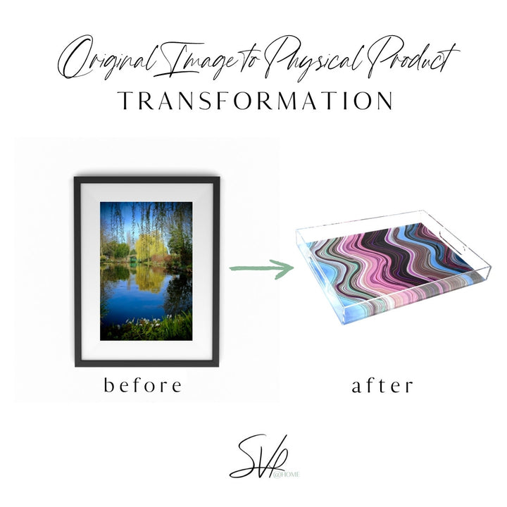 Paris Garden Acrylic Tray