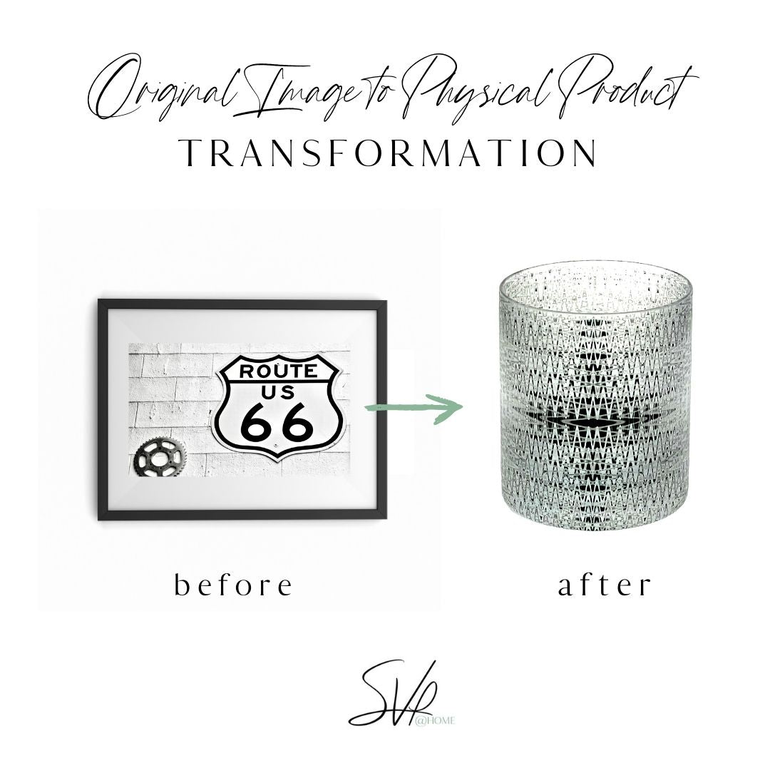 Route 66 Plaque Whiskey Glass Set Inspiration