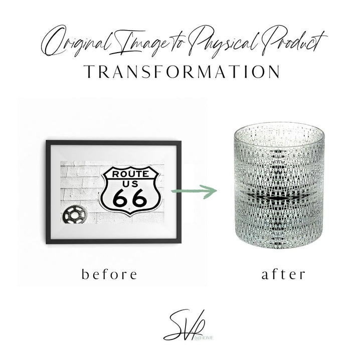 Route 66 Plaque Whiskey Glass Set Inspiration