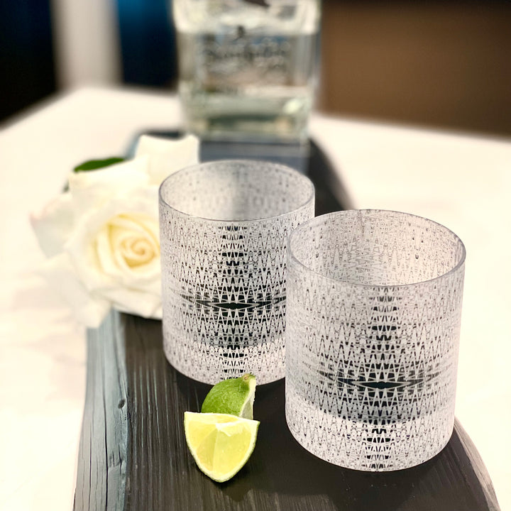 Route 66 Plaque Whiskey Glass Set