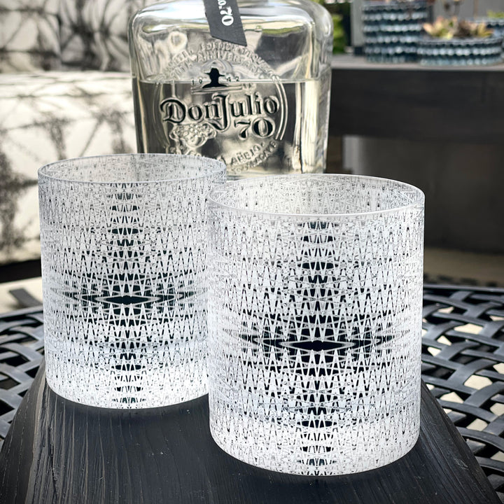 Route 66 Plaque Whiskey Glass Set