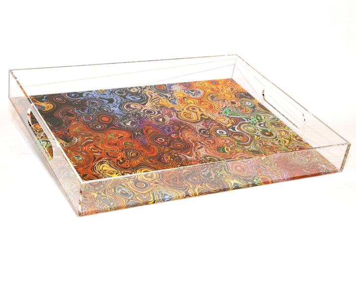 Asian Tassels Acrylic Tray