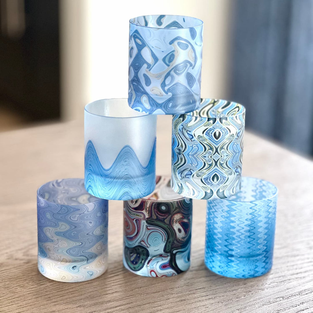 Blue Bundle Whiskey Glass Set