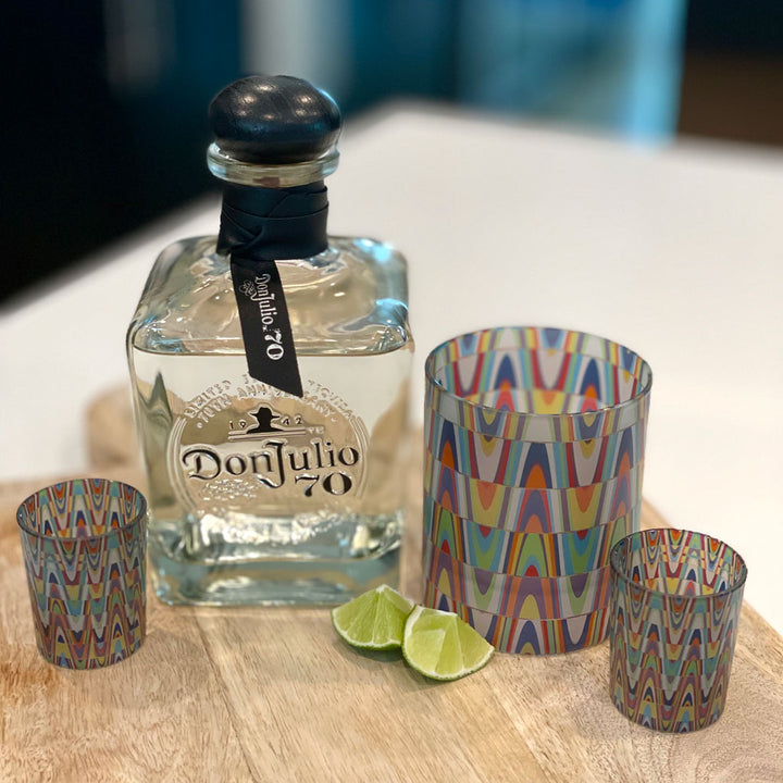 Colorful Carpet 2 Shot Glass Set