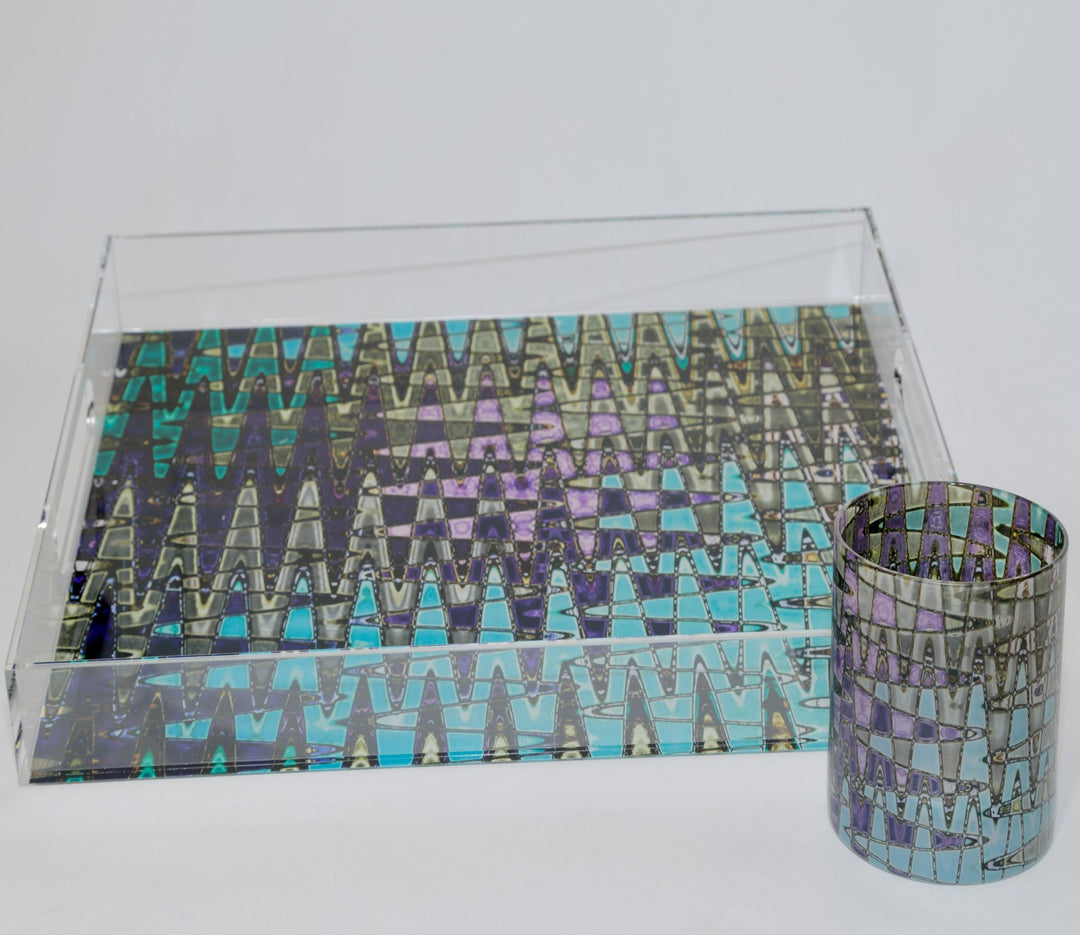 Glass Tile Flooring Whiskey Glass Set