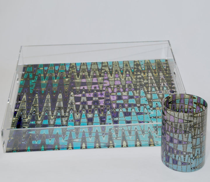 Glass Tile Flooring Whiskey Glass Set