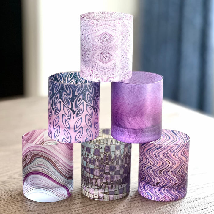 Pink and Purple Bundle Whiskey Glass Set