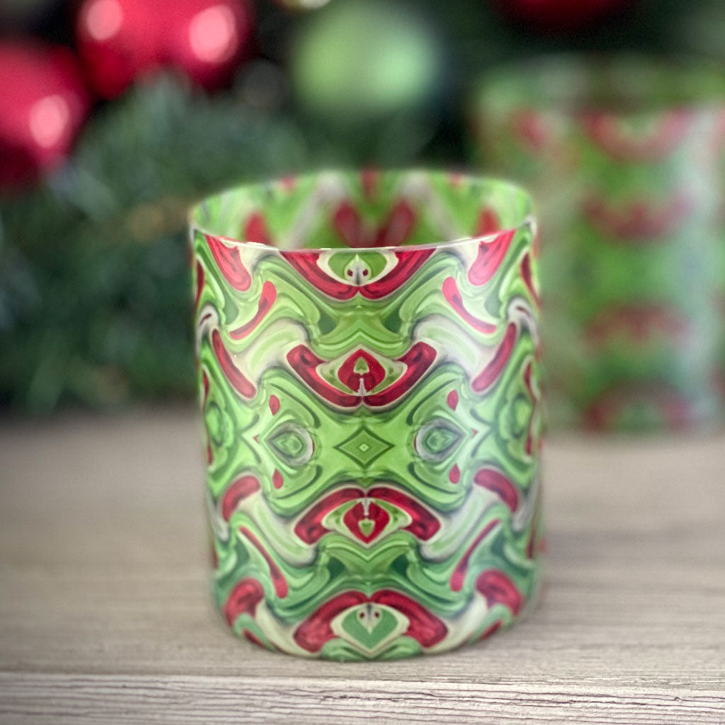 Christmas Rose Whiskey Glass Set