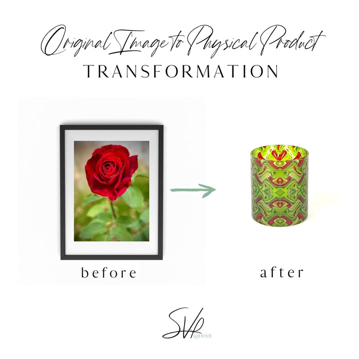 Christmas Rose Whiskey Glass Set