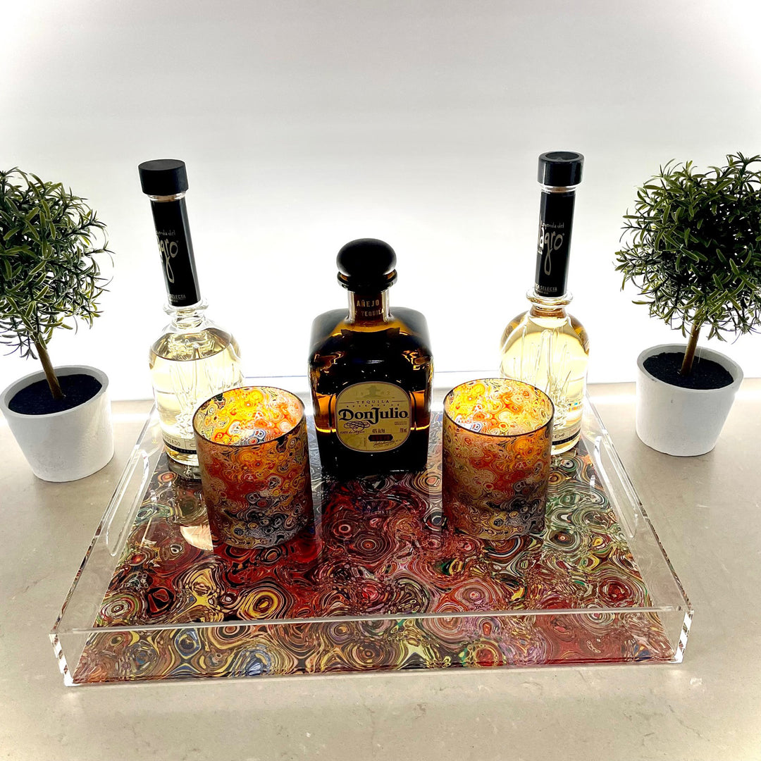 Asian Tassels Whiskey Glass Set