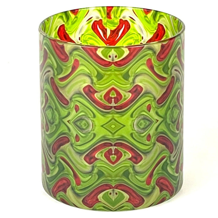 Christmas Rose Whiskey Glass