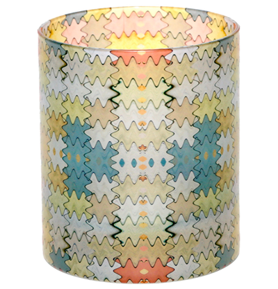 Colored Blocks 2 Whiskey Glass Set